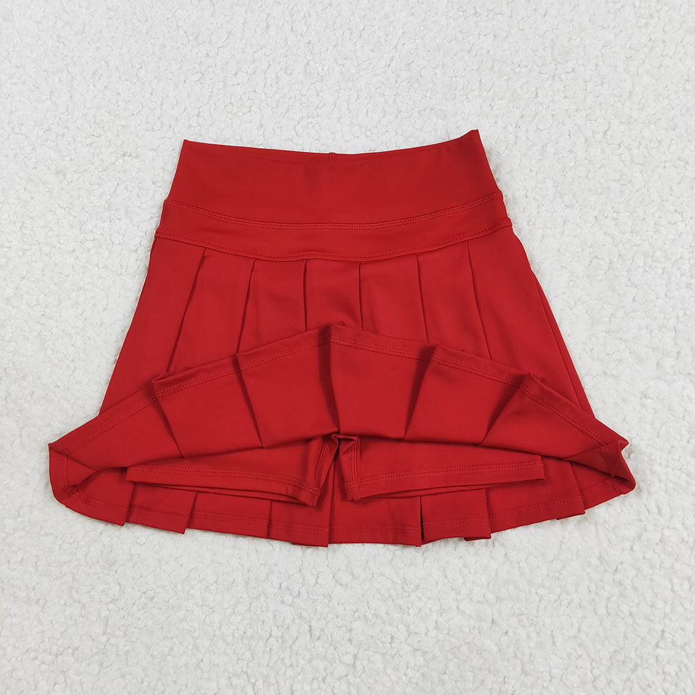 16 Colors Yoga Pleated Active Girls Skirts Sister Wear Summer Bottom Skort