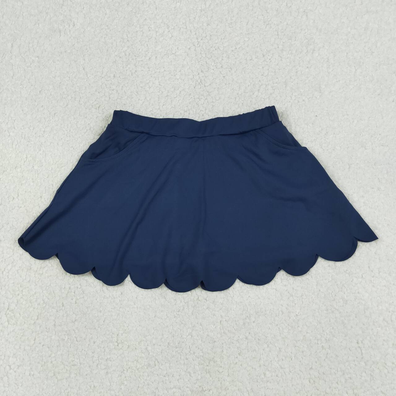 3 Colors Girls Bottom Scallop Yoga Skort Sisters Wear