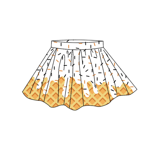 4.7 GLK0276 Preorder Sprinkles Drip Girls Bottom Yoga Skirts