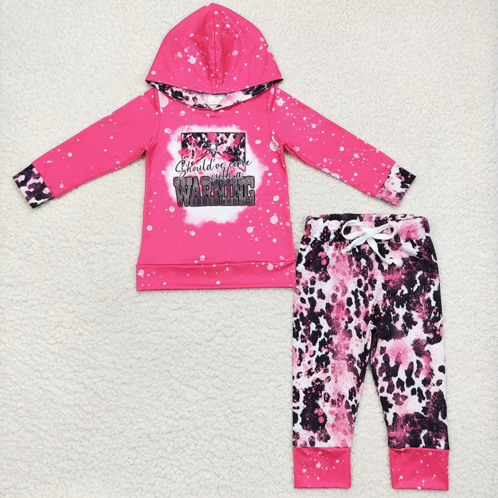 Sibling Baby Boys Western Hooded Tops Pants Clothes Sets