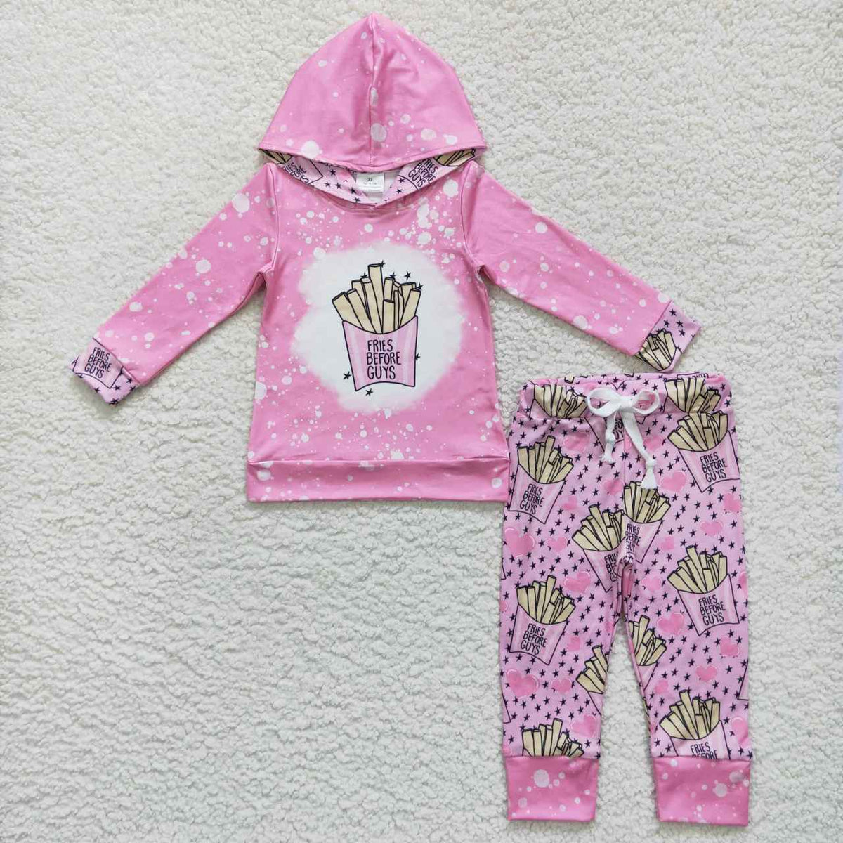 Sibling Baby Girls Floral Dinosaur Long Sleeve Hoodie Top Pants Outfit