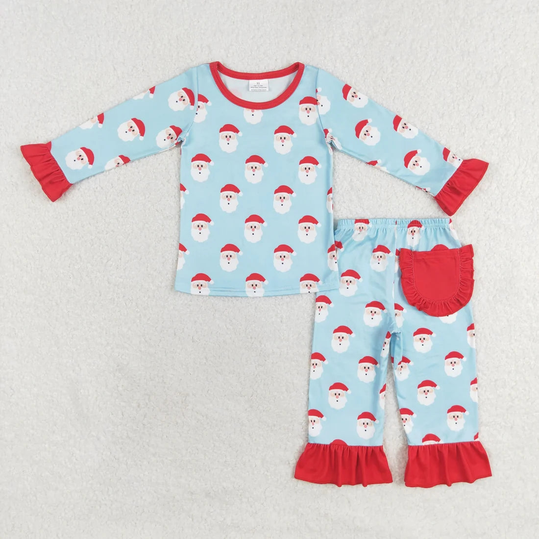 Sibling Baby Girls Christmas Long Sleeve  Top Pants Outfit