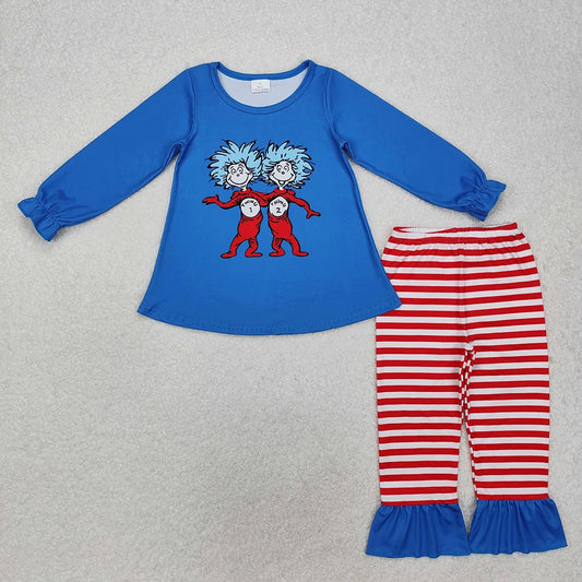 Sibling Baby Girls  Boys Dr Reading Long Sleeve Outfit