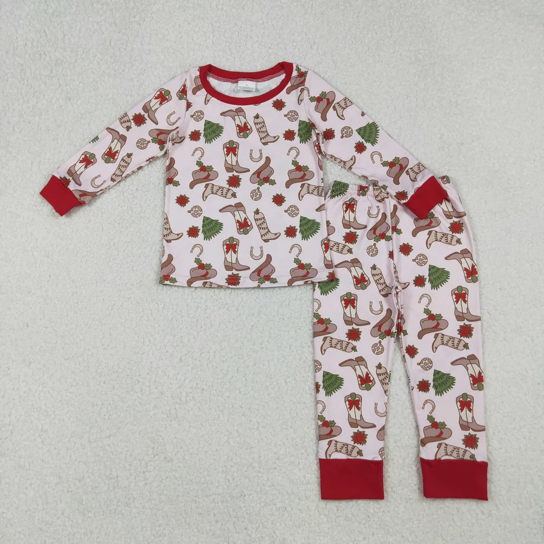 Sibling Baby Girls Christmas Long Sleeve Pajama Set