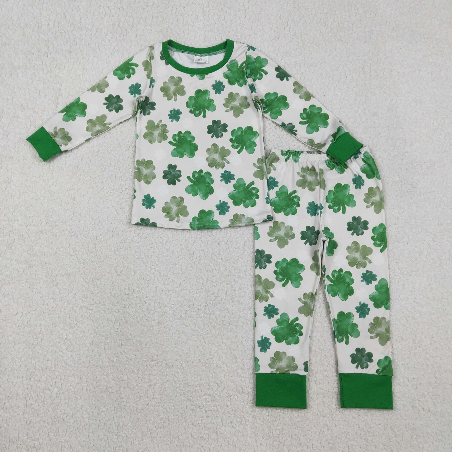 Sibling Baby Girls Green Clovers Top Short Pants St Patrick Pajamas Clothes Sets