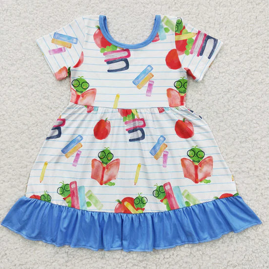 Sibling Baby Girls Back To School Knee Length Dresses