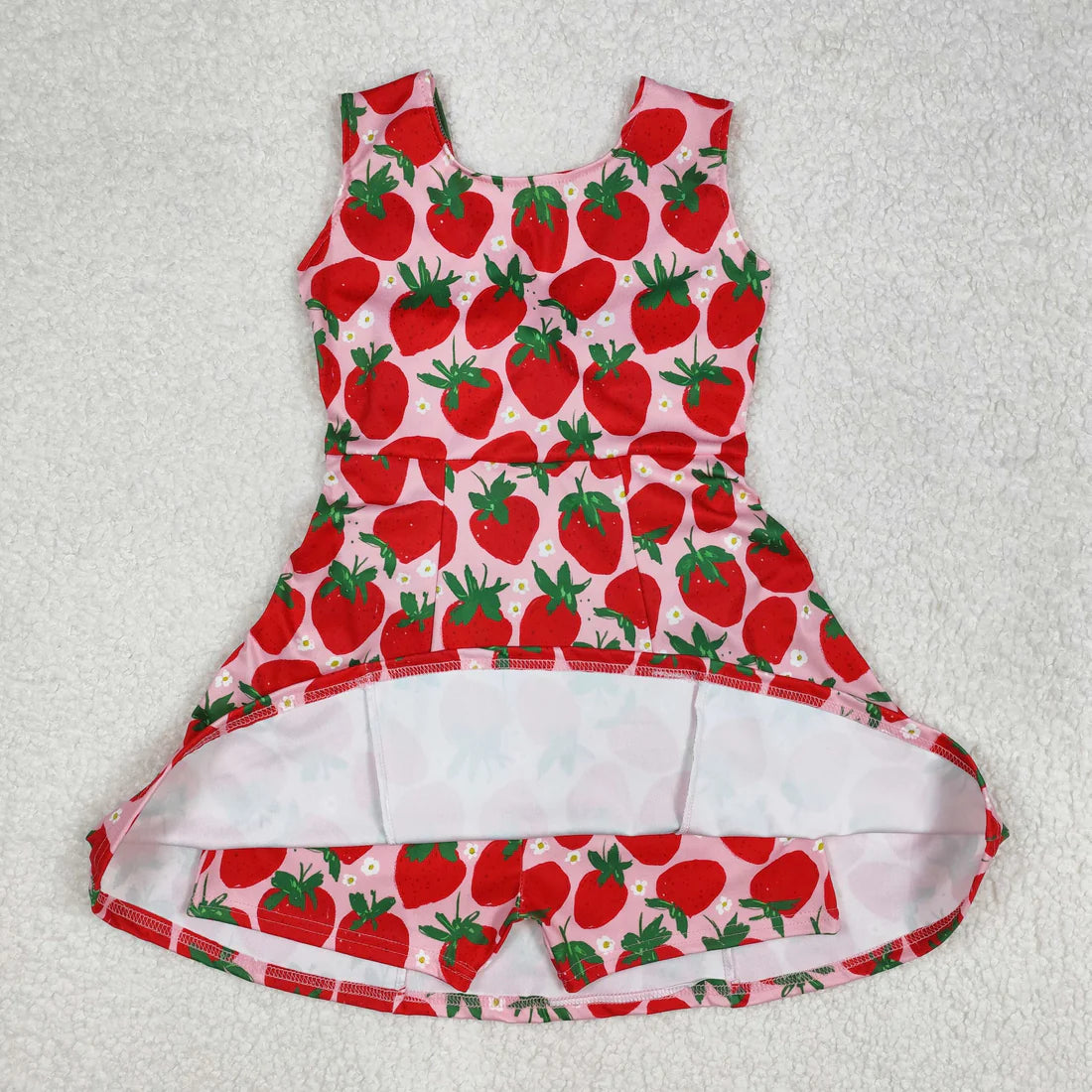 Sibling 9 Colors Baby Girls Red Flowers Active Yoga Athletic Dresses
