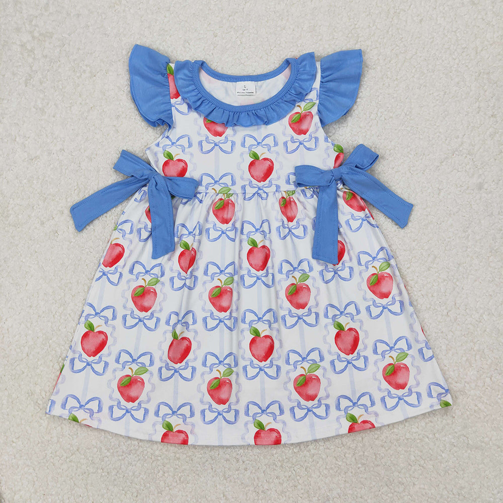GSD1966 Apple Bows Girls Back to School Dress