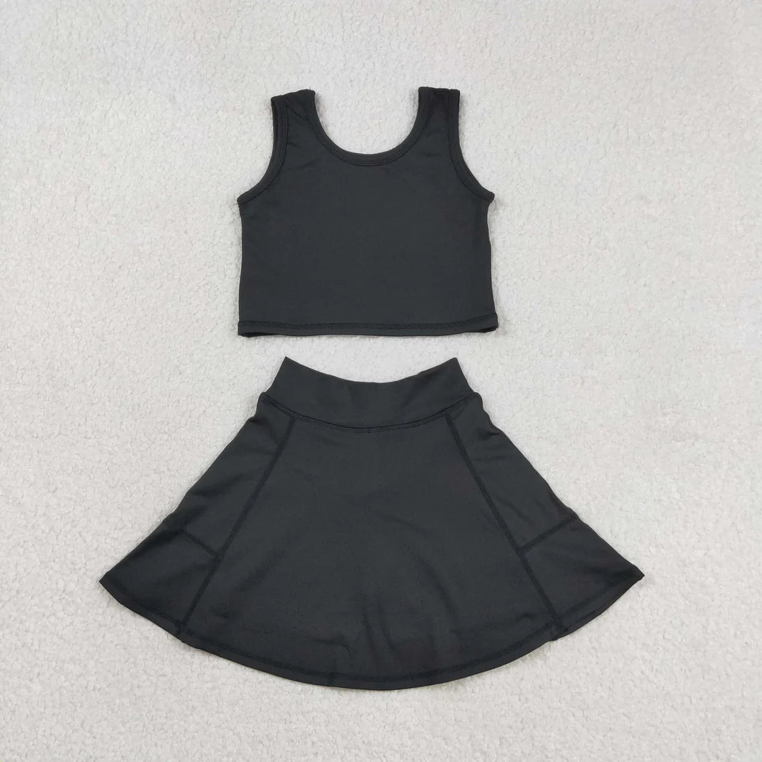 Sibling Baby Girls Colorful Vests Skirt Shorts Yoga Active Clothes Sets