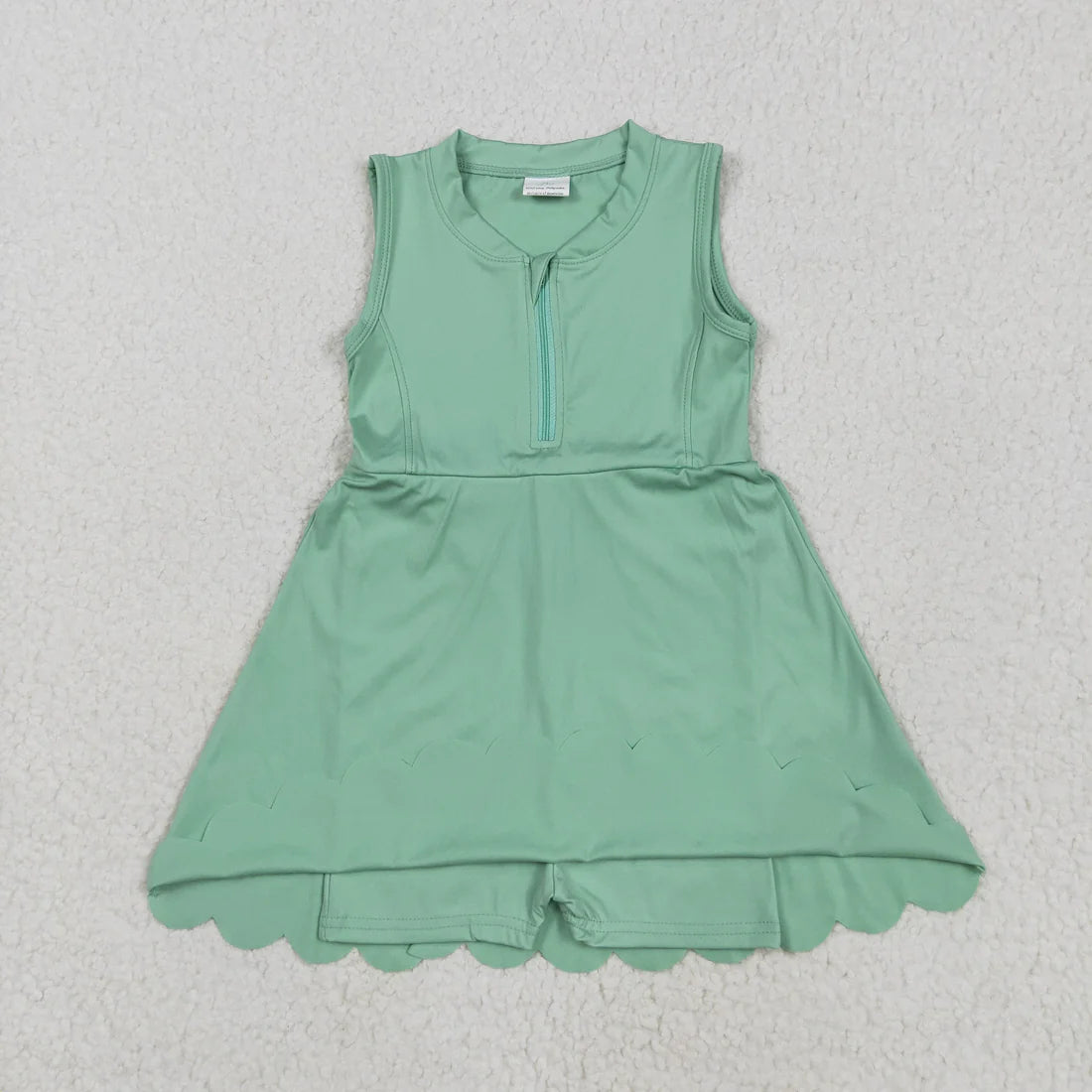Sibling Baby Girls Yoga Zip Active Wear Skort Knee Length Dresses