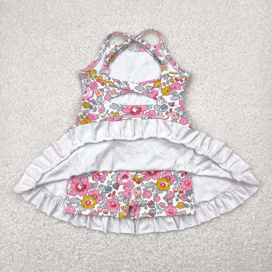 Sibling Baby Girls Straps Sports Wear Yoga Athletic Knee Length Dresses