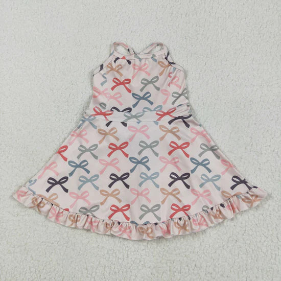 Sibling Baby Girls Straps Sports Wear Yoga Athletic Knee Length Dresses
