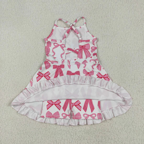 Sibling Baby Girls Straps Sports Wear Yoga Athletic Knee Length Dresses