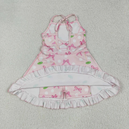 Sibling Baby Girls Straps Sports Wear Yoga Athletic Knee Length Dresses