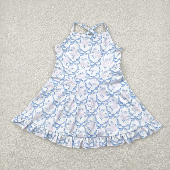 Sibling Baby Girls Straps Sports Wear Yoga Athletic Knee Length Dresses