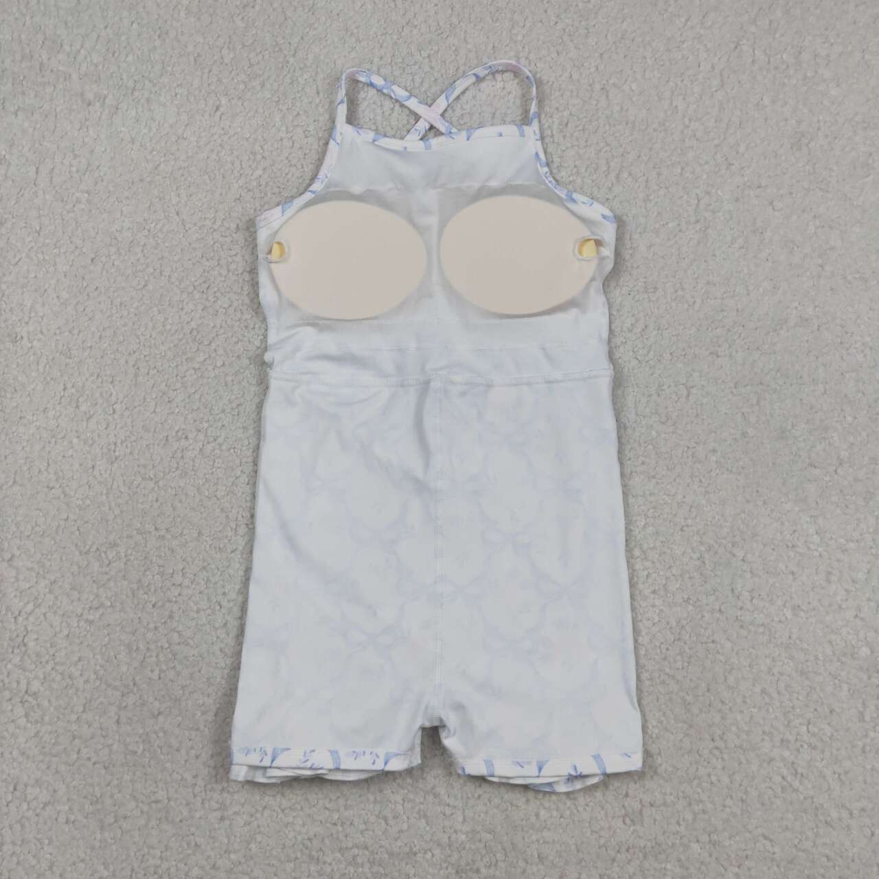 GSD2580 Flowers Bows Girls Strap Knee Length Yoga Dress