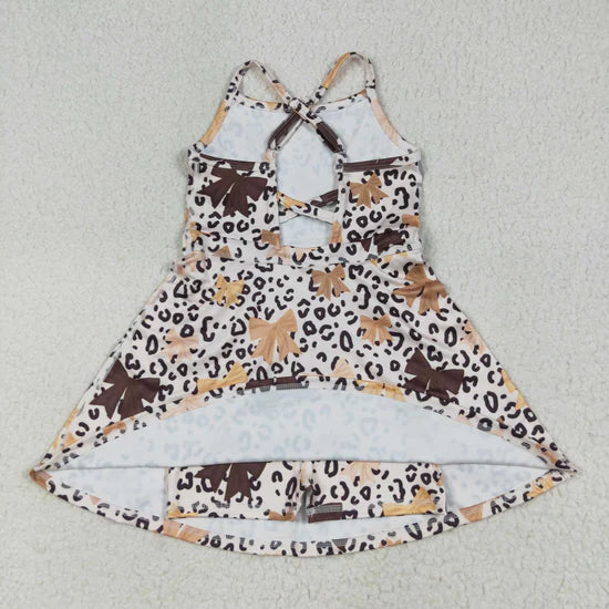 Sibling Baby Girls Straps Sports Wear Yoga Athletic Knee Length Dresses