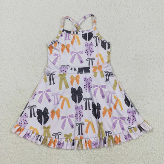 Sibling Baby Girls Straps Sports Wear Yoga Athletic Knee Length Dresses