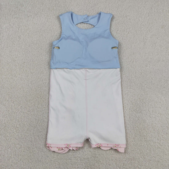Sibling Baby Girls Sleeveless Bows Shorts Scallop Knee Length Dresses