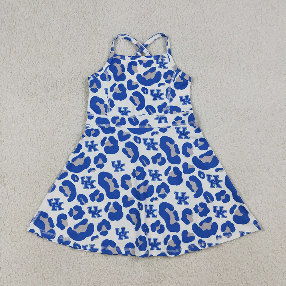 12 Colors Team Camouflage & Leopard Girls Strap Yoga Dress Sisters Wear