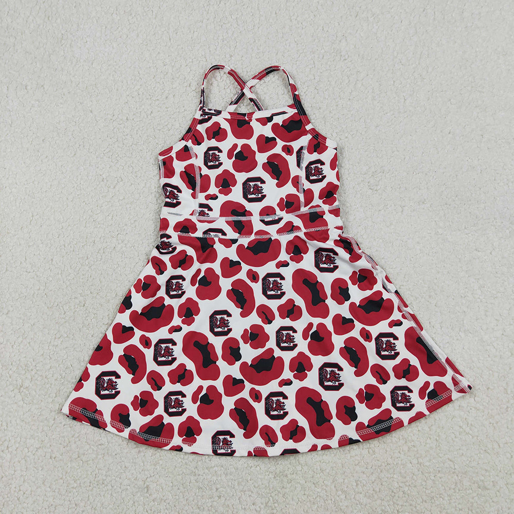 12 Colors Team Camouflage & Leopard Girls Strap Yoga Dress Sisters Wear