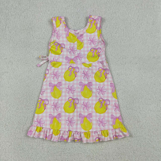 Sibling Baby Girls Lemon Sleeveless Active Dress