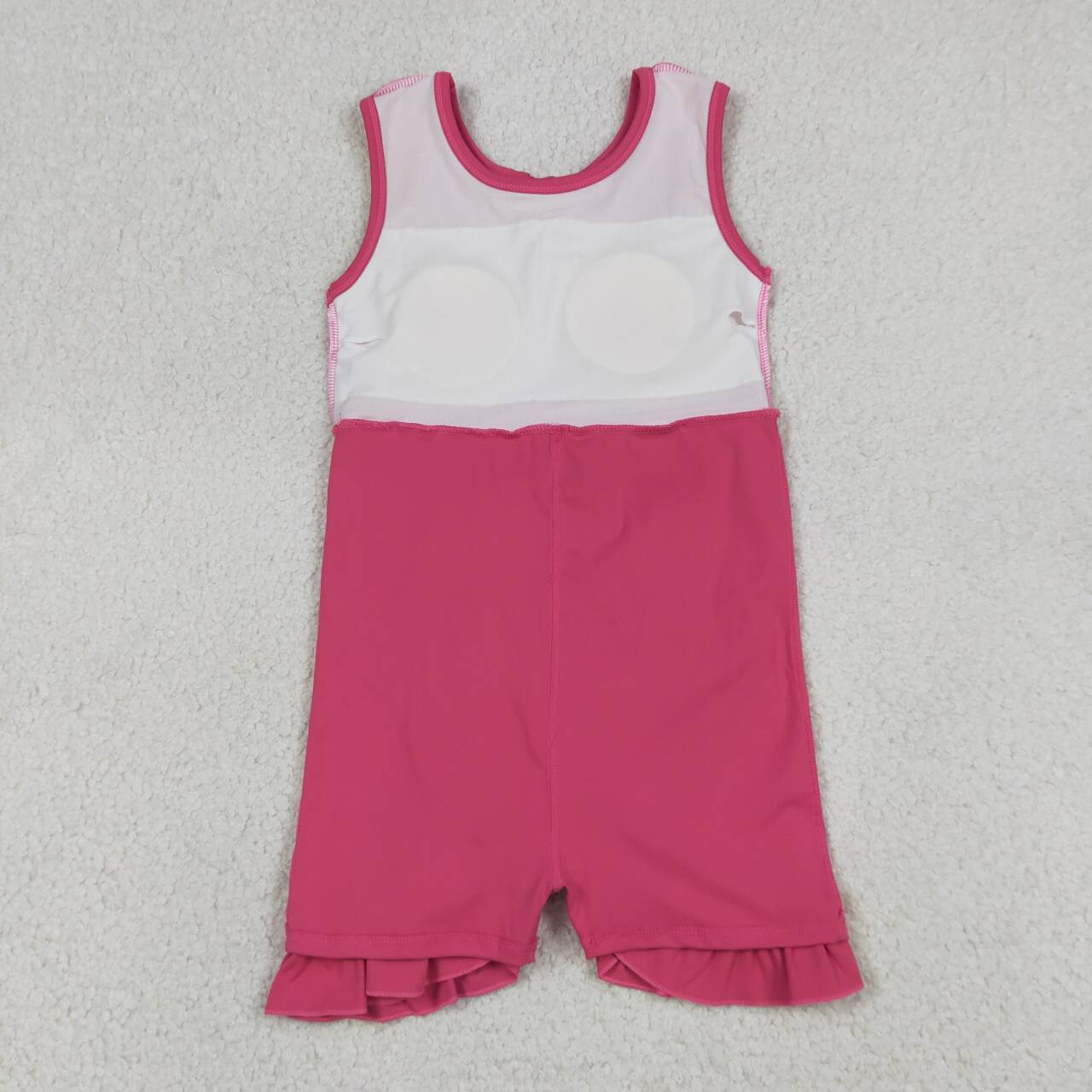 4 Colors Baby Girls Ruffle Yoga Sleeveless Zipper Shorts Dresses Sisters Wear