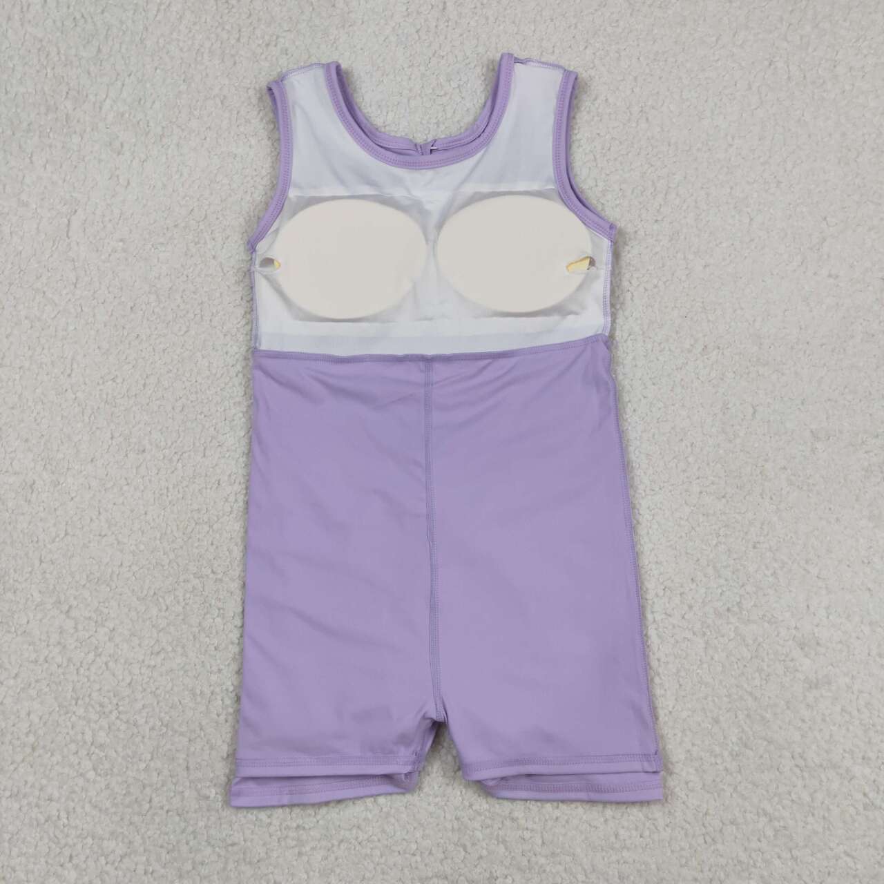 Toddler Baby Girls lavender Sleeveless Active Zipper Dress With Bow
