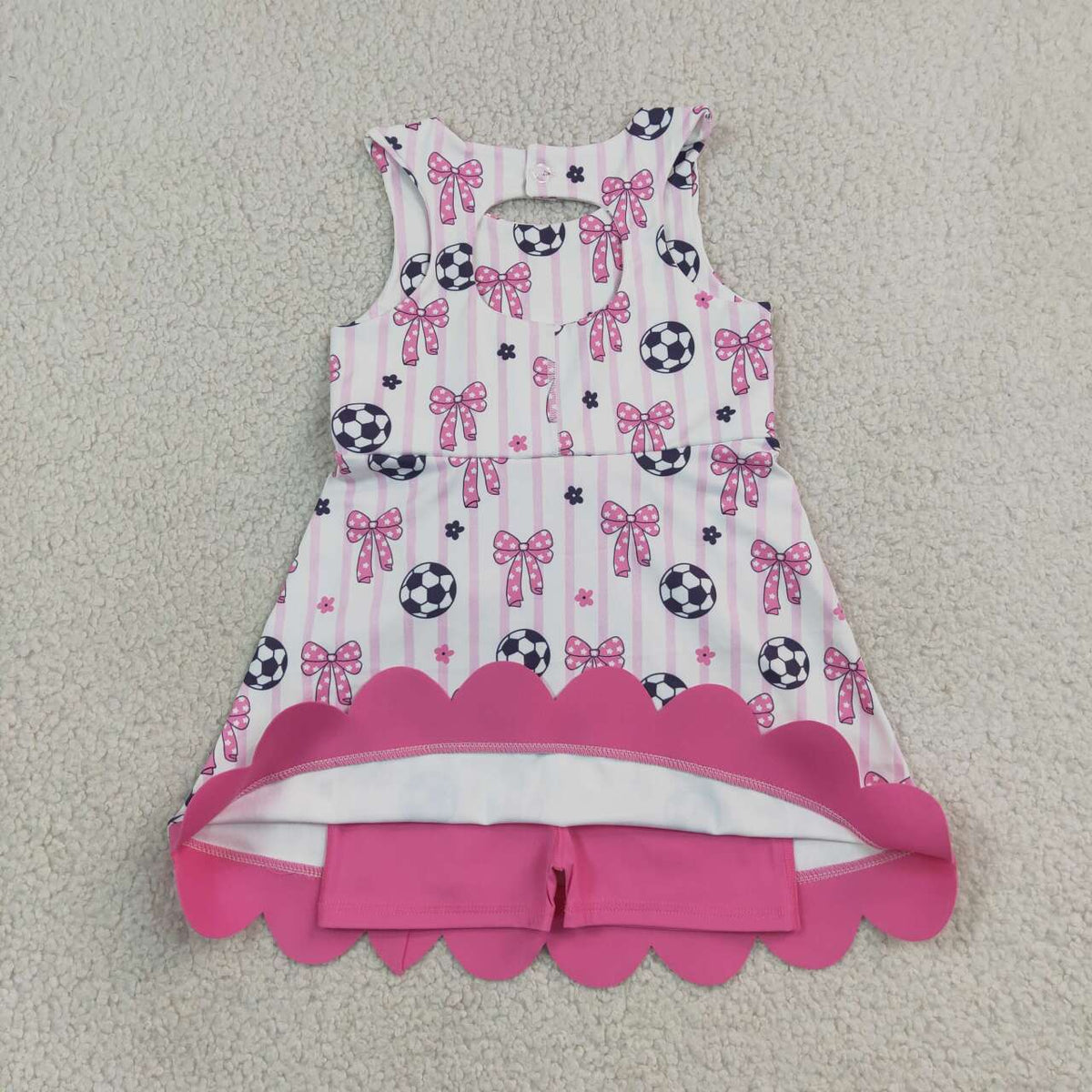 Sibling Baby Girls Sports Theme Sleeveless Active Dress
