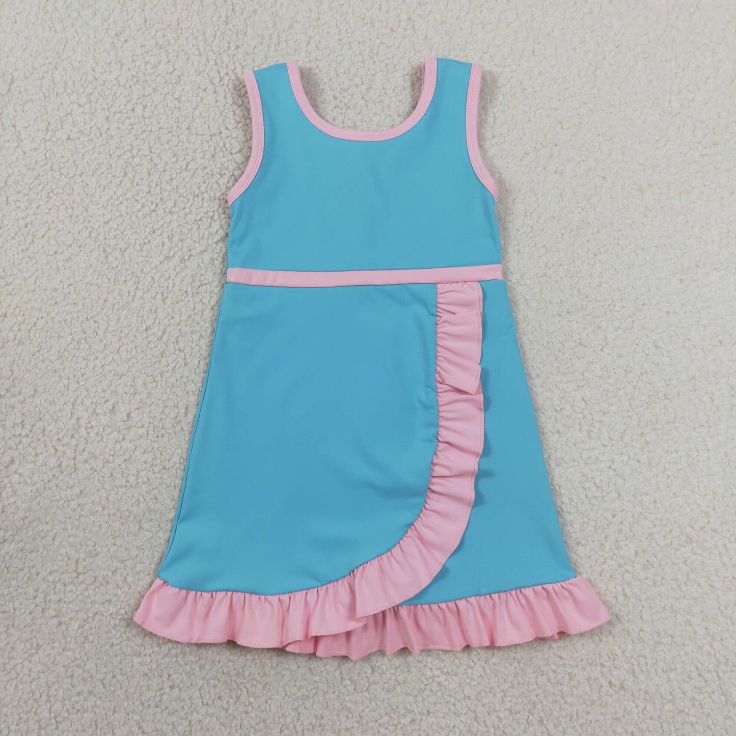 Sibling Baby Girls Sleeveless Yoga Active Short Knee Length Dresses