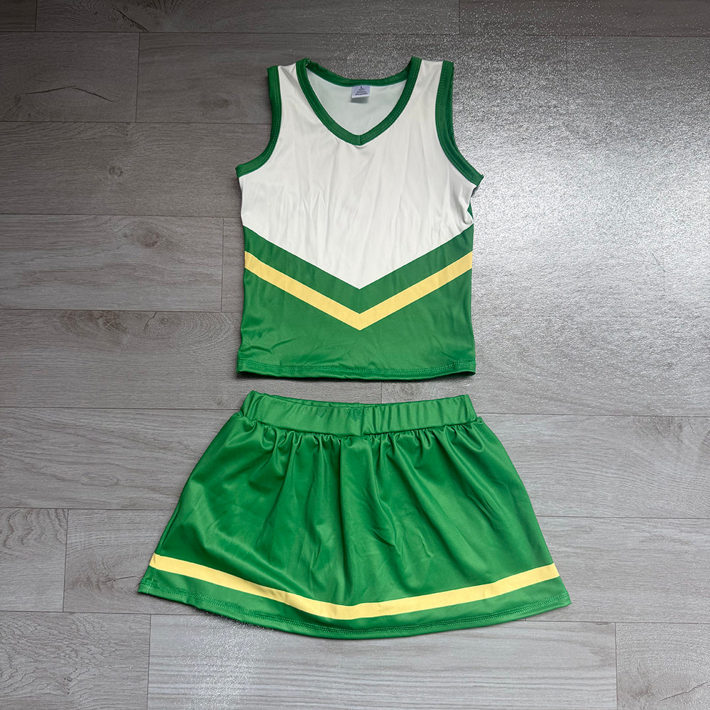 6.18 Baby Girls Sport Team Cheer Tank Top with Skort Outfit Preorder