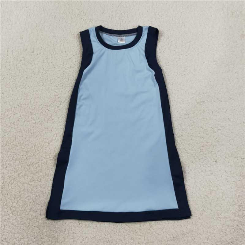 Sibling Baby Girls  Sleeveless Color Block Active Dress