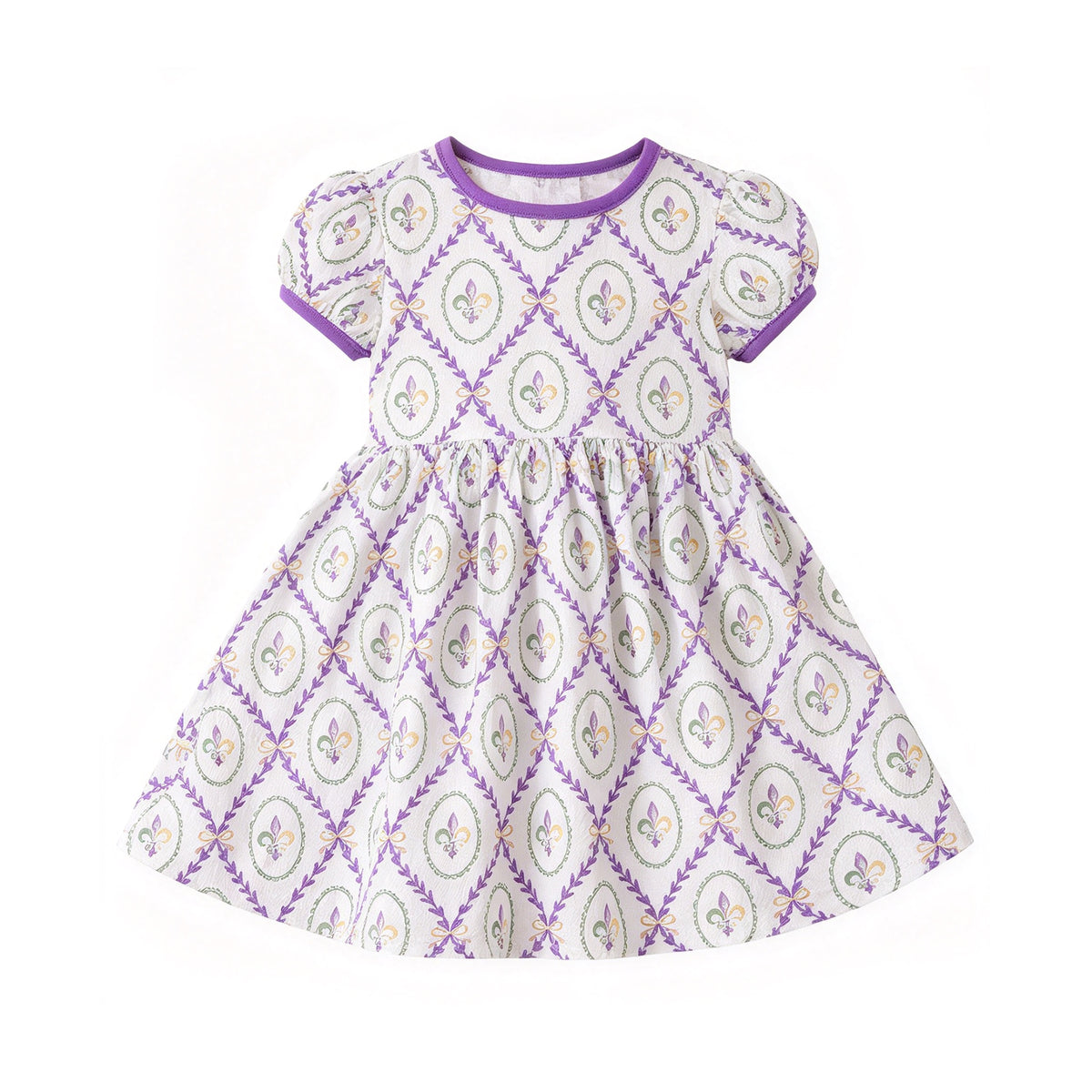 9.2 GSD4314 Preorder Toddler Girls Mardi Gras Dress