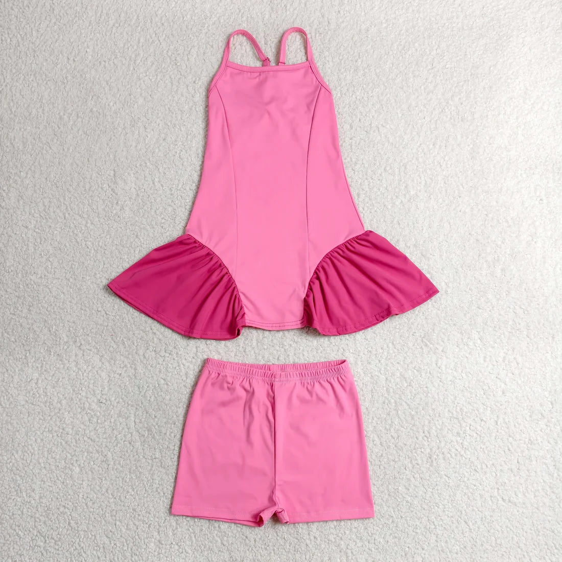 Sibling Baby Girls Strap Dress Shorts Active Outfit