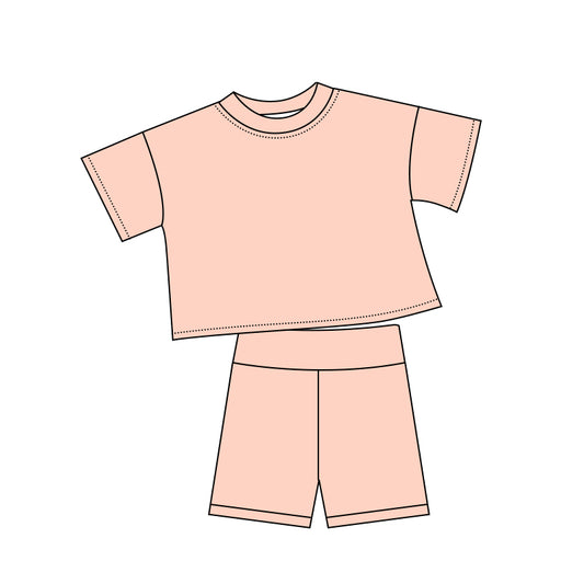 5.6 GSSO3798 Pink Baby Girls Summer Clothes Set Preorder
