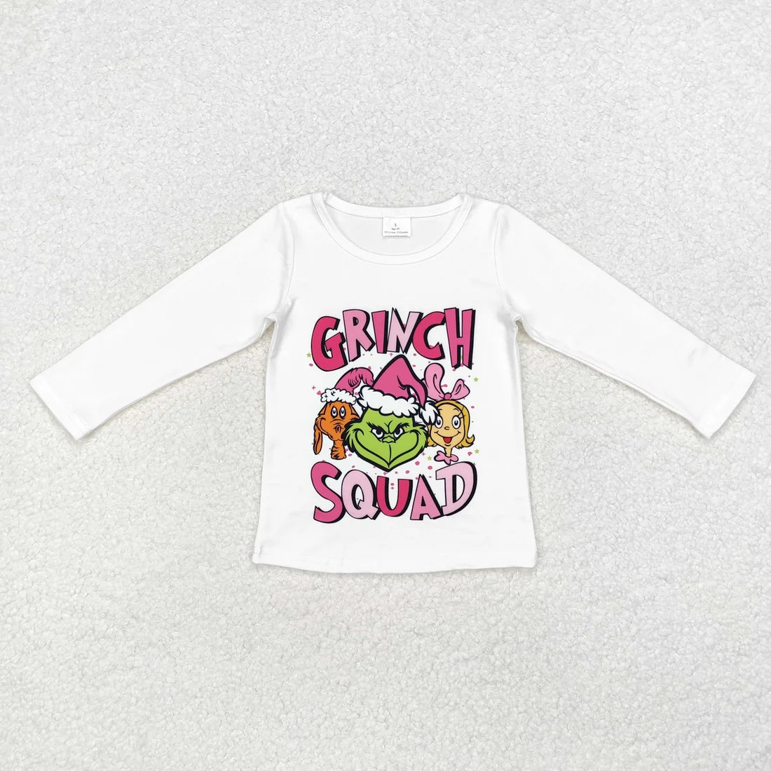 Sibling Baby Girls Christmas Green Face Top with Pink Velvet Bell Bottom Pants Outfit