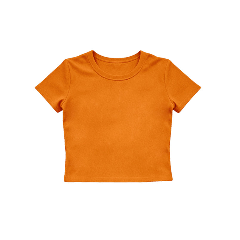 4.15  Kids Girls Orange Active Short Sleeve Top Preorder