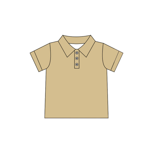 6.29 Preorder GT1726 Kids Girls   khaki Active Polo Shirt Top