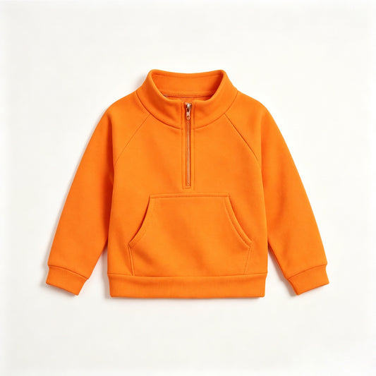 7.11 Preorder Kids Girls Orange Active Pullover Top
