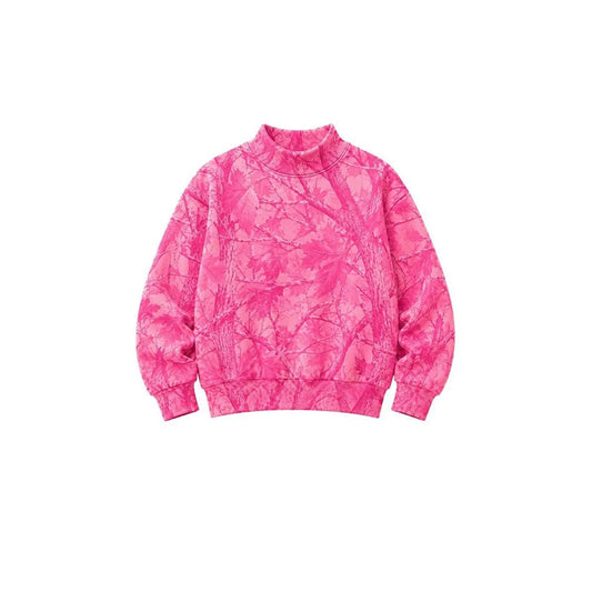 8.6 GT1824 Preorder Adult Pink Branch Print Woman Long Sleeve Tee Shirts Top