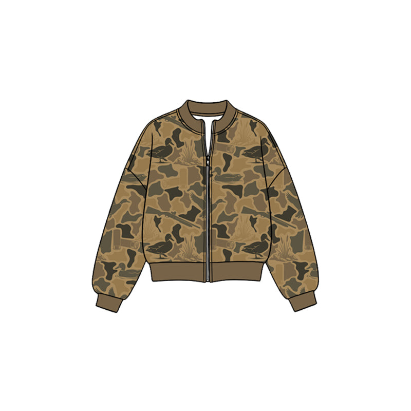 8.26 Preorder GT1885 Kids Girls  Hunting Duck Camo Active Jacket