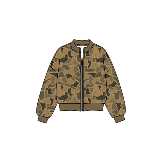 8.26 Preorder GT1885 Kids Girls  Hunting Duck Camo Active Jacket
