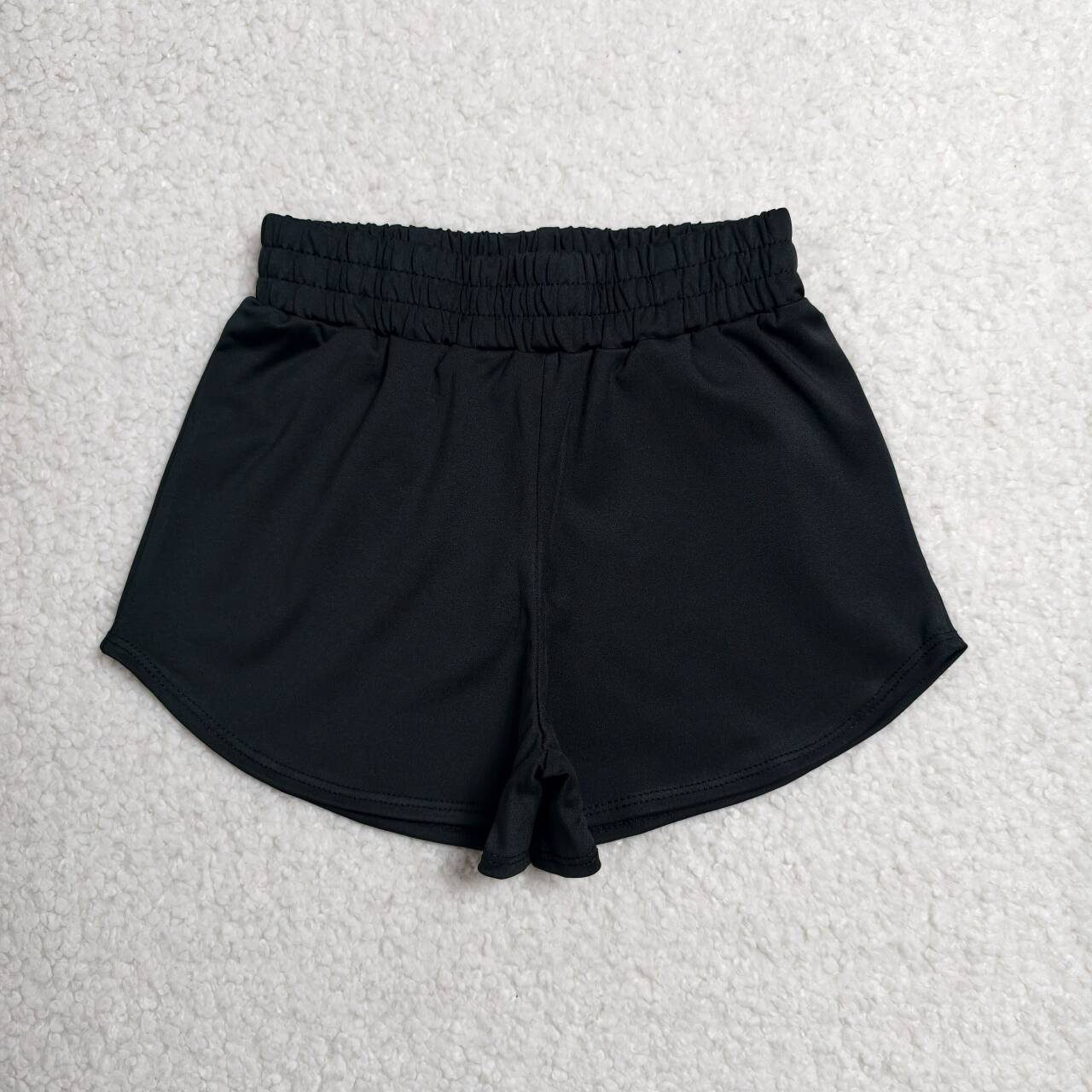 SS0896 Black Active Kids Girls Bottom Shorts