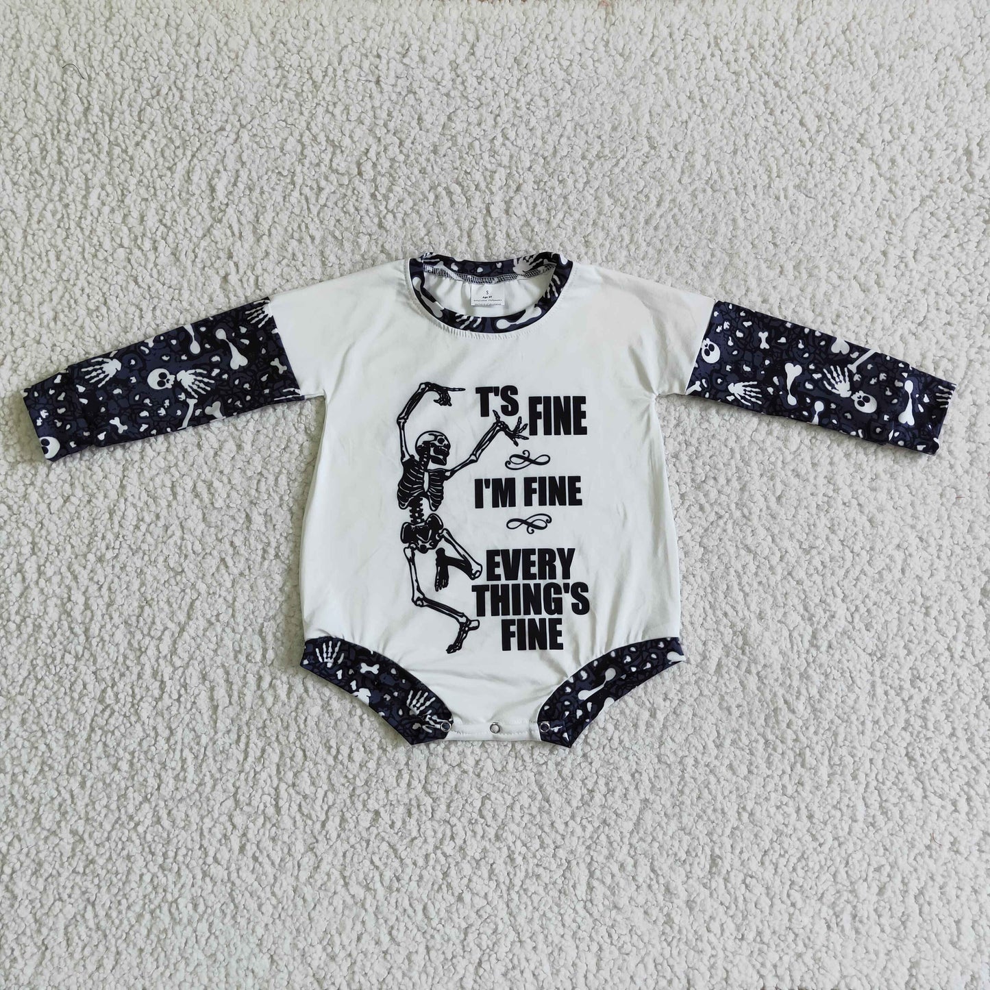 Baby Girls long sleeve Halloween romper      LR0123