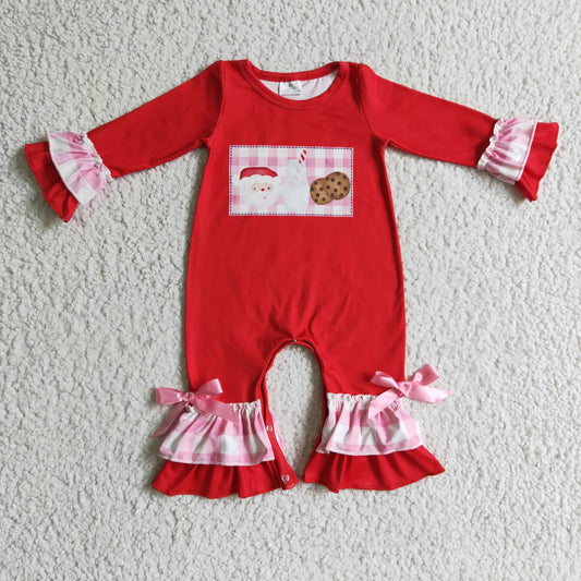 Girls Christmas romper     LR0188
