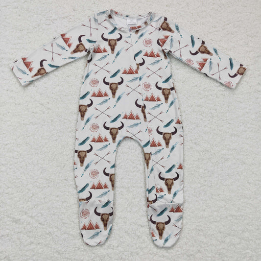Girls winter FOOTED romper    LR0223