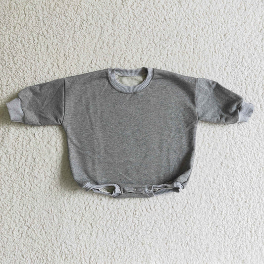 Baby cotton fall GREY romper   LR0240