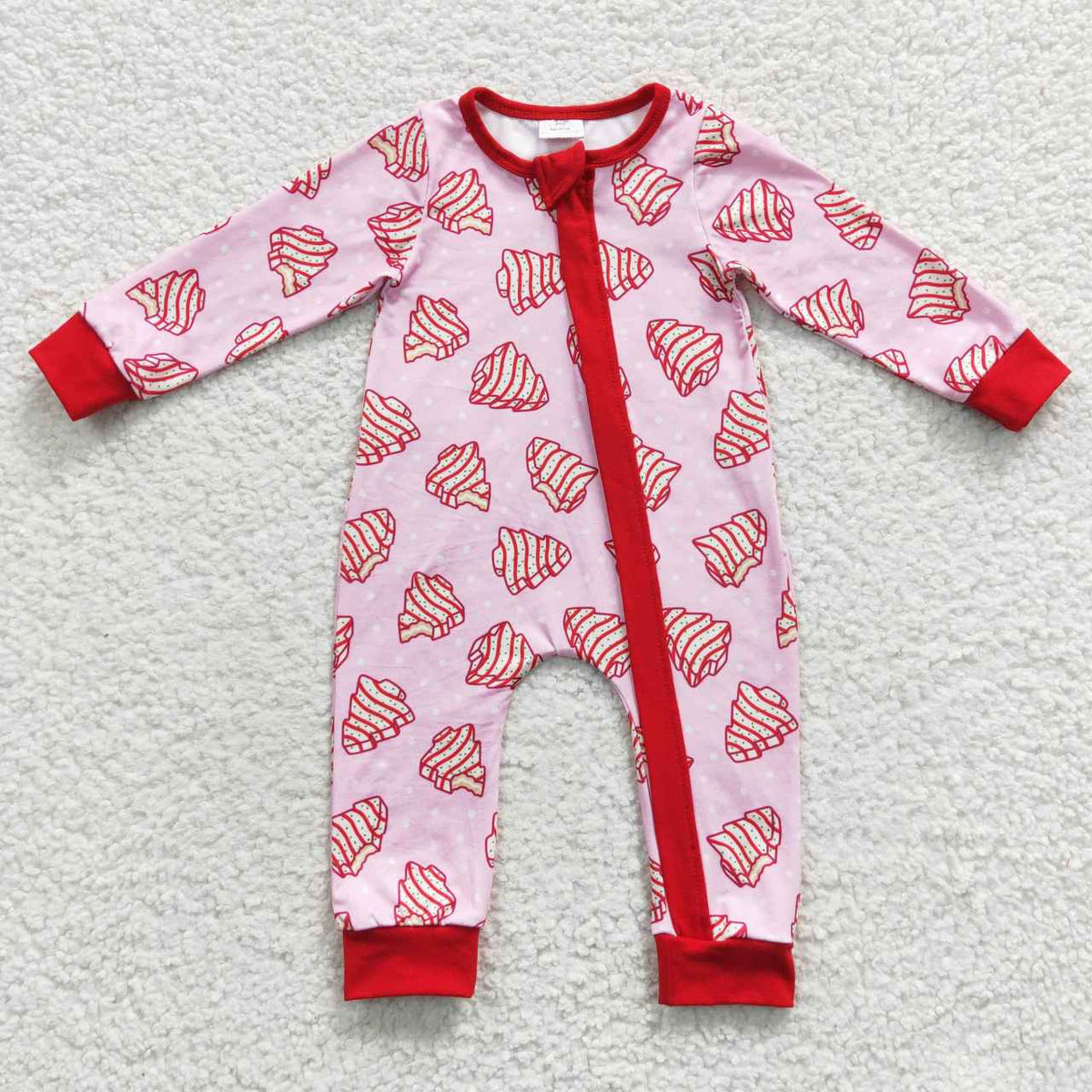 Debbie Cake Blue & Pink Print Family Christmas Pajamas Styles