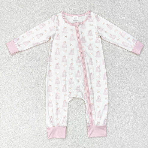 Sibling Baby Girls  Halloween Ghost Pajama Set Romper