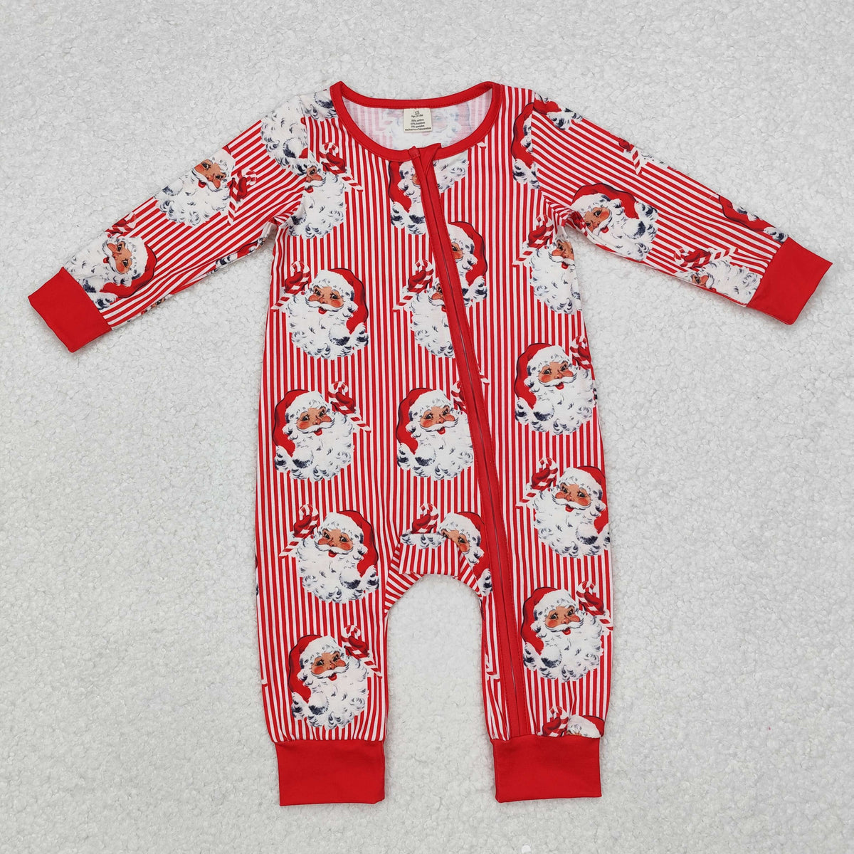 Santa Red Stripes Print Family Christmas Styles